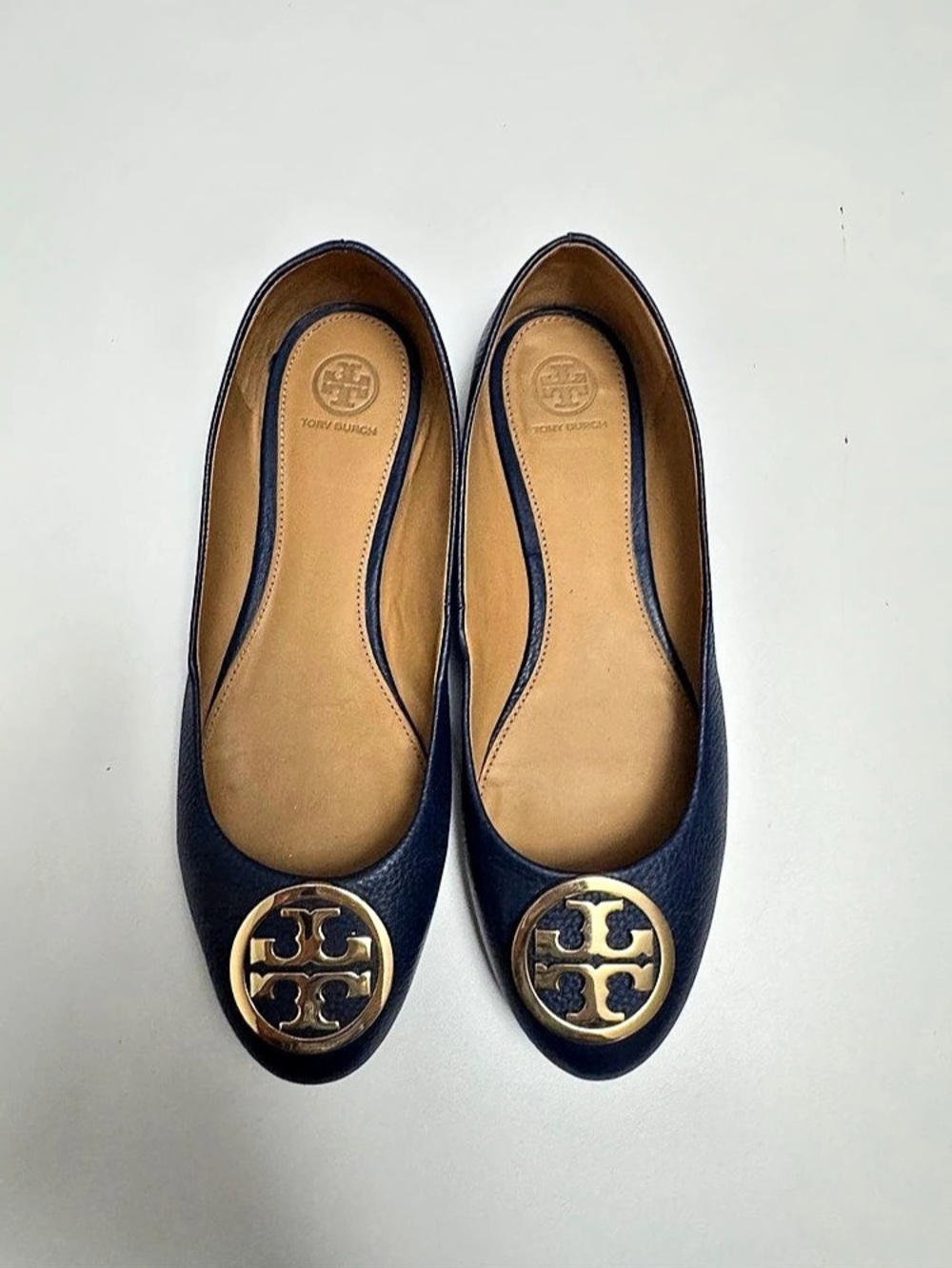 Tory Burch Minnie Travel Ballet Flat Ballet Flats in Blue US 9.5